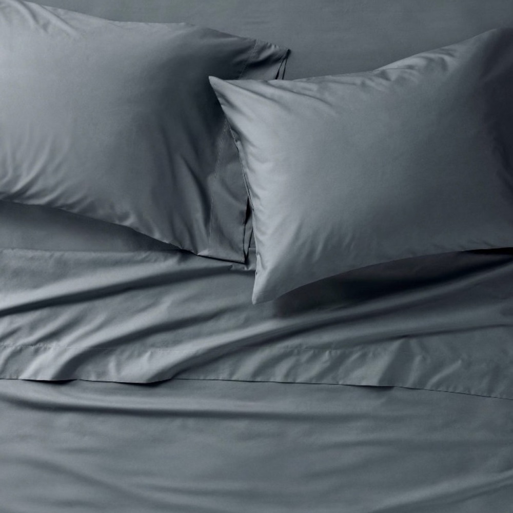 NWT Full 400 Thread Count Percale Sheet Set
Mineral Blue - Casaluna